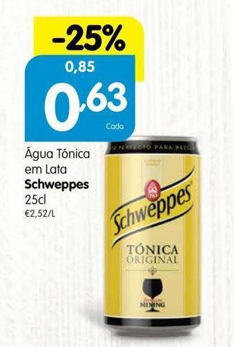 Água tônica schweppes