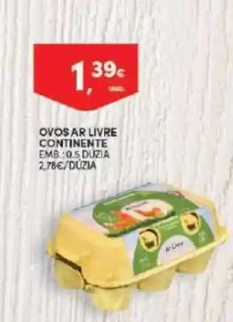 Continente Ovos Ar livre Continente promoção