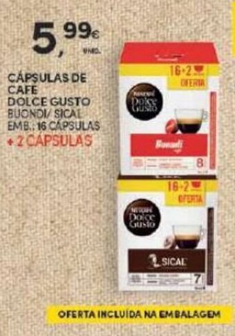 Continente Capsulas de Cafe Dolce Gusto promoção