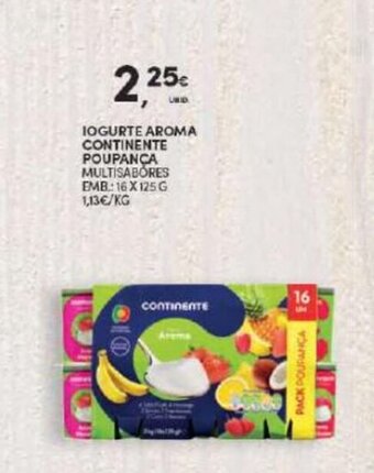 Continente Iogurte Aroma Continente Poupanca promoção