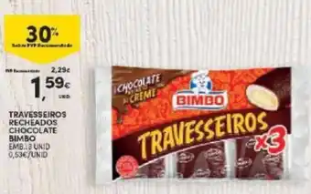 Continente Travesseiros Recheados Chocolate Bimbo promoção