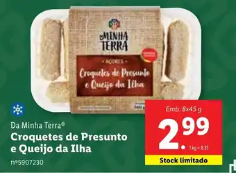 Lidl Da Maminha Terra Croquetes de Presunto e Queijo da Ilha promoção