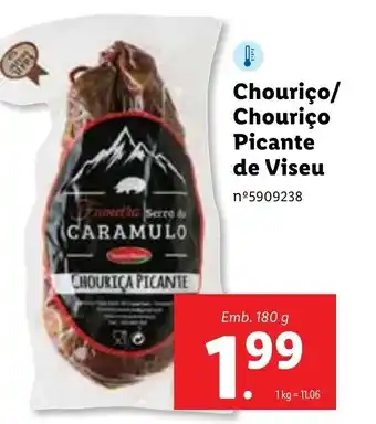 Lidl Chourico/ Chourico Picante de Viseu 180g promoção