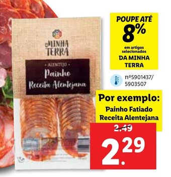 Lidl Da Minha Terra Painho Fatiado Receita Alentejana promoção