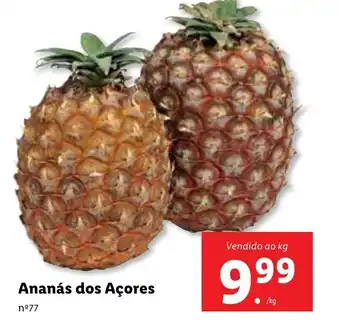 Lidl Ananas dos Acores promoção