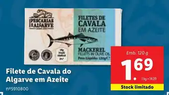 Lidl Filete de Cavala do Algarve em Azeite promoção