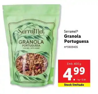 Lidl Serramel Granola Portuguesa 400g promoção