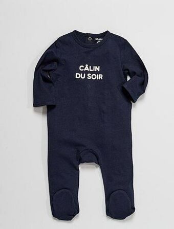 Kiabi Pijama comprido de veludo estampado de 2 peças promoção