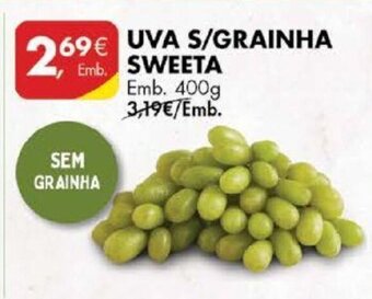 Pingo Doce Uva s/ Grainha Sweeta 400g promoção