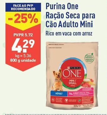 ALDI Ração para cães purinaone promoção