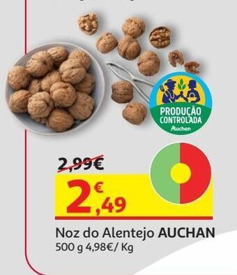 Noz do alentejo auchan:produção controlada 500 g