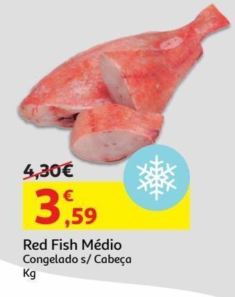 Auchan Red/fish medio congelado:s/cabeça kg promoção