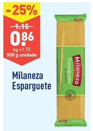 ALDI Esparguete milaneza promoção