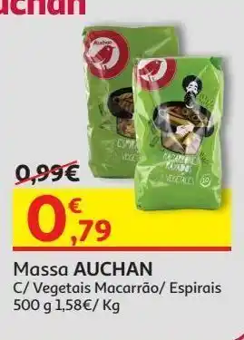 Auchan Massa espirais auchan promoção