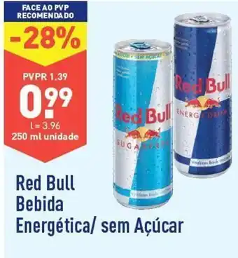 ALDI Bebida energética red bull promoção