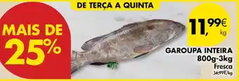 Pingo Doce Garoupa Inteira 800g-6kg promoção