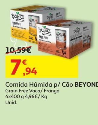 Auchan Comida húmida cão beyond promoção
