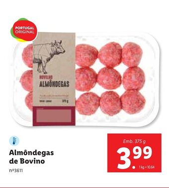 Almondegas de Bovino