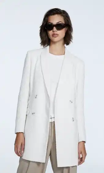 Stradivarius Blazer tipo vestido com estrutura promoção