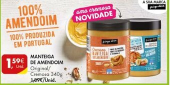 Pingo Doce Manteiga de Amendoim 340g promoção