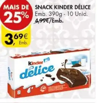 Pingo Doce Snack Kinder Délice 390g promoção