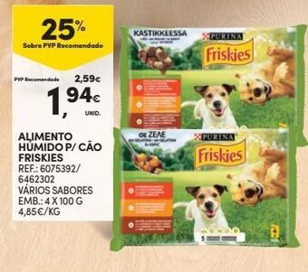 Continente Bom dia Ração para cães friskies promoção