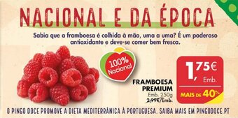 Pingo Doce Framboesa Premium 250g promoção