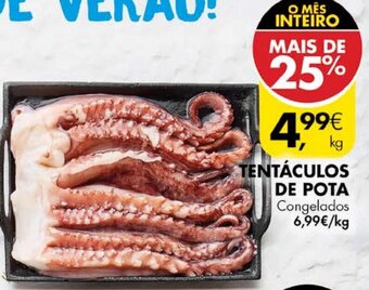 Pingo Doce Tentáculos de Pota Congelados promoção