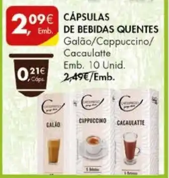 Pingo Doce Cápsulas de Bebidas Quentes 10 Unid promoção
