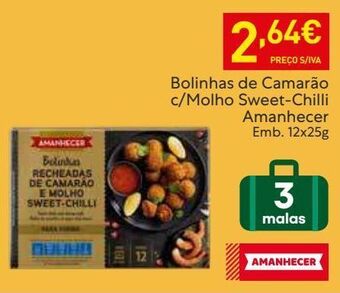 Recheio Camarão amanhecer promoção