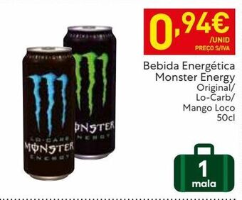 Recheio Bebida energética monster promoção