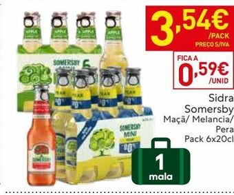 Recheio Sidra somersby promoção