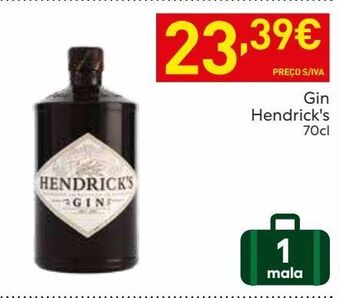Recheio Gin hendrick's promoção