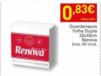 Recheio Guardanapos de papel renova promoção