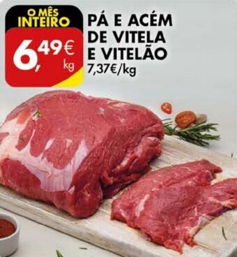 Pingo Doce Pá e Acém de Vitela e Vitelão promoção