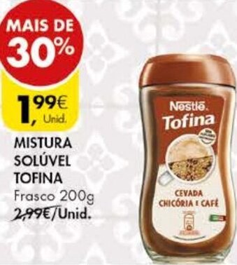 Pingo Doce Mistura Solúvel Tofina 200g promoção