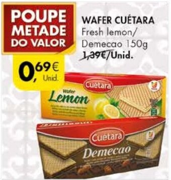 Pingo Doce Wafer Cuétara 150g promoção