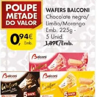 Pingo Doce Wafer Balconi 225g promoção