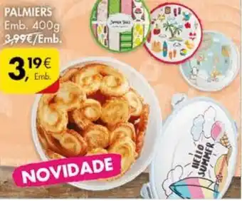 Pingo Doce Palmiers 400g promoção