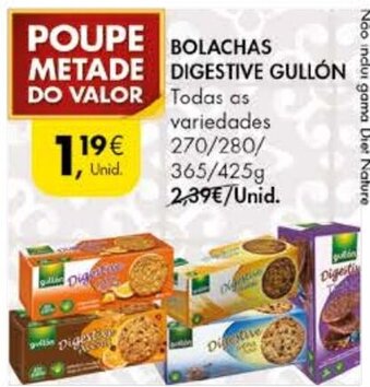 Pingo Doce Bolachas Digestive Gullón promoção
