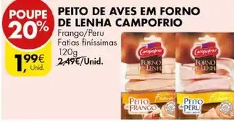 Pingo Doce Peito de Aves em Forno de Lenha Campofrio 120g promoção