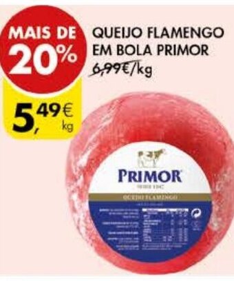Pingo Doce Queijo Flamengo em Bola Primor promoção