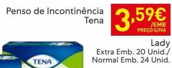 Recheio Incontinência tena promoção