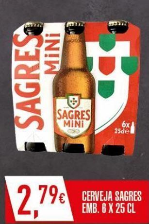 Miranda Supermercados Cerveja sagres mini promoção