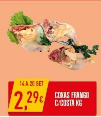 Miranda Supermercados Coxa de frango promoção