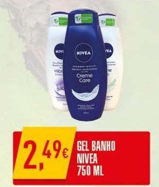 Miranda Supermercados Gel de banho nivea promoção