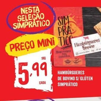 Minipreço Hambúrguer bovino promoção