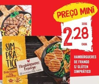 Minipreço Hambúrguer de frango promoção