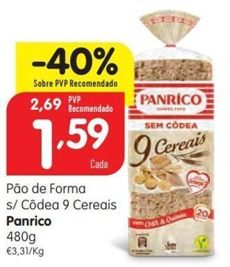 Minipreço Pão de forma panrico promoção
