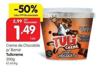 Minipreço Creme de chocolate tulicreme promoção